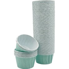 Teknotrust Mint Turkuaz Muffin Kek Kapsülü 50Lı - V