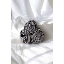 Iğneli Üçlü Saten Gül Broş