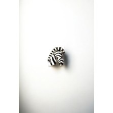 Metal Zebra Desen Broş