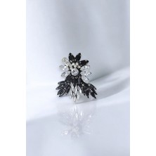 Dikme Siyah Beyaz Taşlı Aksesuar