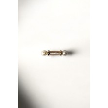 Metal Inci Detaylı Kısa Broş