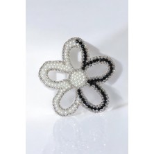 Keçe Dikme Boncuklu Çiçek Aksesuar