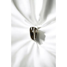 Metal Dalga Efektli Broş