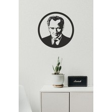 Atatürk Dekor Tablo Mdf Ahşap Lazer Kesim