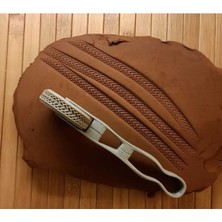 Teknotrust 1,5 cm Desen 5 cm Çap Doku Rulosu-Doku Kil Tekerleği 7