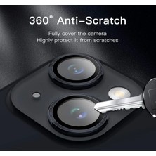 IPHONE 15 / 15 Plus Uyumlu Tempered Glass Kamera Lens Koruyucu