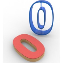 Teknotrust 0 Rakamı Polikarbon Kopat Kurabiye Ve Şeker Hamuru Kalıbı