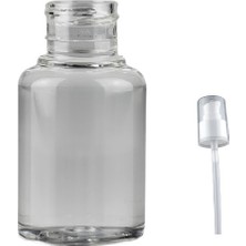 Ziylan 60 ml Şeffaf Plastik Şişe Sıvı Sabun Pompalı, 12 Adet,  Duş Jeli Şişesi, Kozmetik Şişe