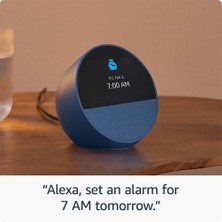 Amazon Echo Spot Alarmlı Saat Akıllı Asistan Hoporlör Beyaz