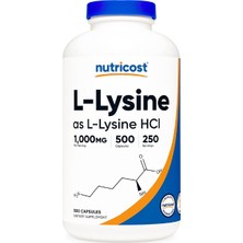 Nutricost L-Lysine 500 mg 500 Capsules