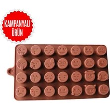 Teknotrust Silikon Karışık Emoji Buzluk Ve Çikolata Kalıbı Sck-43