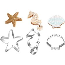 Teknotrust Narkalıp Deniz Canlıları Kurabiye Kalıbı 3 Lü Set