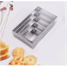 Teknotrust Narkalıp Dikdörtgen Kurabiye Kalıbı 5 Li