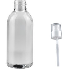 Ziylan 100 ml Şeffaf Plastik Şişe Sıvı Sabun Pompalı, 12 Adet,  Duş Jeli Şişesi, Kozmetik Şişe