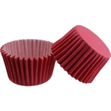 Teknotrust Muffin Cupcake Kek Kalıbı Kapsülü Özel Pet Kapsül 25 Adet Fuşya Renk