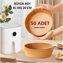 Teknotrust Airfryer Pişirme Kağıdı, Airfryer Tüm Modellerle Uyumlu Büyük Boy 50 Adet-20 cm Xl-Xxl
