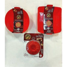 Teknotrust Silikon 8 Parça Airfryer Ustası Pişirme & Kek Kalıbı Seti