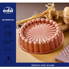 Teknotrust Granit Kaplama 26 cm Dilimli Tart Kalıbı Rosegold