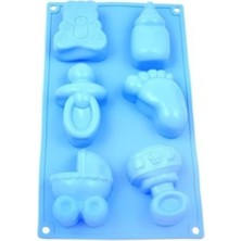 Teknotrust Bebek Temalı Silikon Çikolata, Kek Sabun,Dondurma,Mum Kalıbı 6'lı