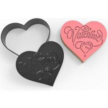 Teknotrust Sevgililer Günü Motifli Kurabiye Damga & Set - Kurabiye Kalıbı