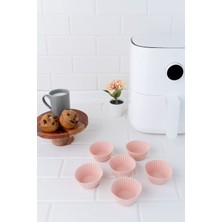 Teknotrust Onikiden Airfryer Yapışmaz Kek Muffin Kalıbı 6’Lı - Tüm Hava Fritözleriyle Uyumlu Sl33