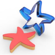 Teknotrust Deniz Yıldızı Polikarbon Kurabiye Kalıbı 7.7 cm