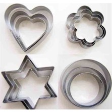 Teknotrust Geometrik Şekiller Kurabiye Kalıbı Kopat Seti - 12'li