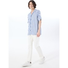 Mustang Orta Bel Straight Beyaz Erkek Denim Pantolon Washıngton Straıght-78