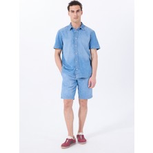 Mustang Denim Şort, 29, Mavi