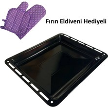 Teknotrust Ankastre Fırın Tepsisi 45,5 X 37,5 X 3. cm Fırın Eldiveni Hediyeli