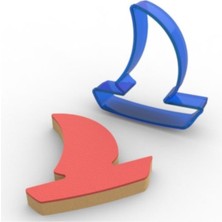 Teknotrust Yelkenli Gemi Polikarbon Kopat Kurabiye Ve Şeker Hamuru Kalıbı