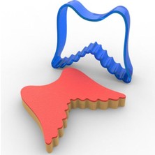 Teknotrust Melek Kanadı Polikarbon Kurabiye Kalıbı 8X7 cm