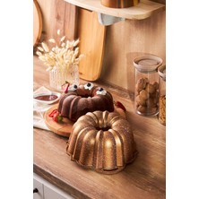 Teknotrust Döküm 50. Yıl Kek Kalıbı Gold 1 Parça Altın Standart