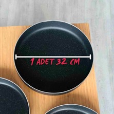 Teknotrust Meşeler Granit Fırın Kabı Tepsisi 32 cm Siyah 1 Pc