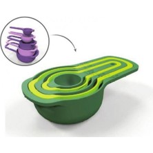 Teknotrust Kek Pasta Kurabiye Hazırlama Ölçü Kabı Seti Takımı 5'Li Plastik