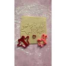 Teknotrust Kalpli Ayıcık Ve Tavşan Kurabiye Kalıbı Ve Şeker Hamuru Kalıbı Seti