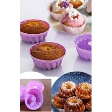 Teknotrust Silikon 6'lı Renkli Kek Kalıbı