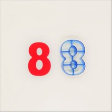 Teknotrust 8 Rakamı Polikarbon Kopat Kurabiye Kalıbı