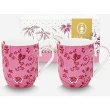 Pip Studio Jolie Beyaz Porselen Kupa Seti 145 ml