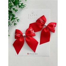 Eliya Clips 2 Adet Siyah Kurdele Atatürk Silüeti ve Imzası Baskılı 23 Nisan 29 Ekim 10 Kasım Temalı Klips Toka