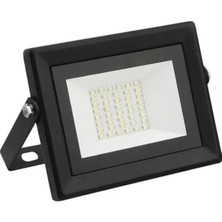 220 Volt-50 W 6500K IP66 150* Işık Açısı Siyah  Kasa Beyaz LED Projektör  %100 Yerli Türk Malı