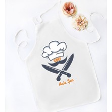 Mediterian Kişiye özel renkli mutfak önlüğü, şef tasarımı, hediye, şık ve kullanışlı, pamuk-viskon polyester