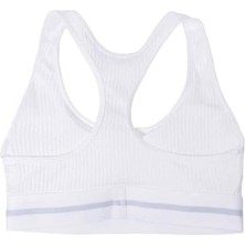 Calvin Klein Kadın Beyaz Bralet Nefes Alabilir Kumaş ile Rahat Kalıp Tasarımı