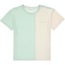 U.S. Polo Assn. Erkek Çocuk Mint Oversize Bisikelt Yaka Tişört 50307163-VR090