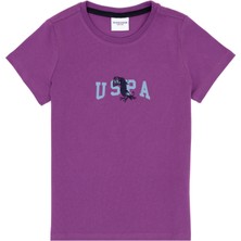 U.S. Polo Assn. Erkek Çocuk Menekşe Bisiklet Yaka Tişört 50307321-VR037