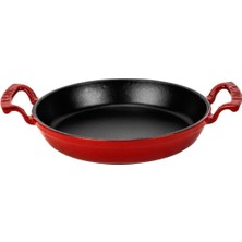 Döküm Yuvarlak Sahan Döküm Demir Yekpare Çift Kulplu ÇAP(Ø)24CM.