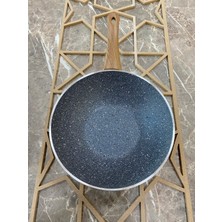 Elvira 28 cm Granit Wok Tava-Gri