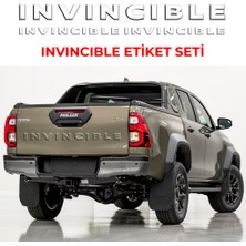 Toyota Hılux Invıncıble Etiket Seti