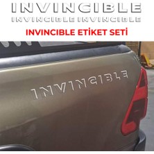 Toyota Hılux Invıncıble Etiket Seti