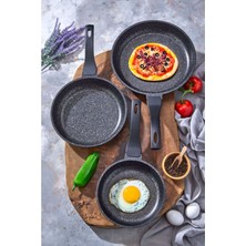 Döküm Granit 3lü Tava Seti